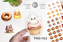 Kawaii Halloween Sweets Sticker Product Image 1