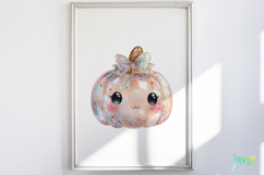 Kawaii Hologram Pumpkin Clipart Product Image 5