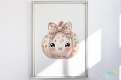 Kawaii Hologram Pumpkin Clipart Product Image 5