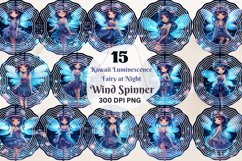 Kawaii Luminescence Fairy at Night, Wind Spinner,Wind Spinner Png, watercolor baby cow, garden wind spinner, 10 inch wind spinner, wind spinner hanging, wind spinner designs, sublimation designs, wind spinner png, Suncatcher PNG, Floral Fairy PNG, Fairy W