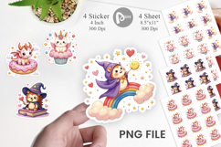 Kawaii Magic Critters Sticker Product Image 1