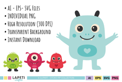 playful monster characters