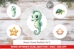 Kawaii Ocean Buddies Wind Spinner Product Image 1