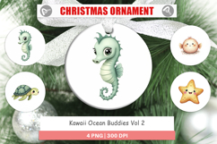 Kawaii Ocean Buddies Ornament Product Image 1