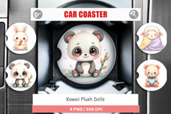 Car Coaster Kawaii Plush Dolls Product Image 1