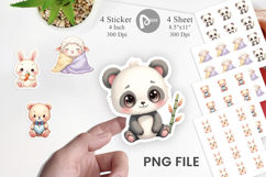 Kawaii Plush Dolls Sticker Product Image 1