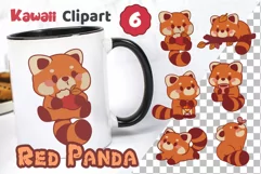 Kawaii Red Panda. T-Shirt, PNG, SVG. Product Image 2