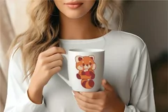 Kawaii Red Panda. T-Shirt, PNG, SVG. Product Image 3