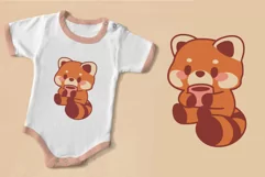 Kawaii Red Panda. T-Shirt, PNG, SVG. Product Image 4