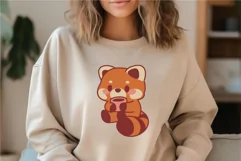 Kawaii Red Panda. T-Shirt, PNG, SVG. Product Image 5