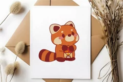 Kawaii Red Panda. T-Shirt, PNG, SVG. Product Image 6