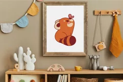 Kawaii Red Panda. T-Shirt, PNG, SVG. Product Image 7