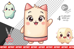Clipart Kawaii Stationery Product Image 1