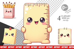 Clipart Kawaii Stationery Product Image 1