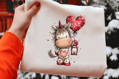 Kawaii Unicorn Valentine Clipart Product Image 2