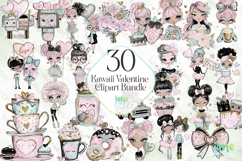Kawaii Valentine Clipart Bundle Product Image 1