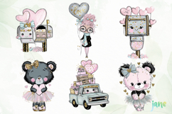 Kawaii Valentine Clipart Bundle Product Image 9