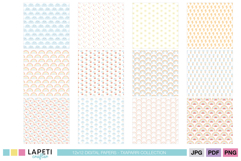 kawaii clouds and sunshine scrapbook backgrounds