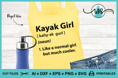 Kayak Girl Definition, Cool Girl, Funny Saying, Kayak Saying Product Image 1