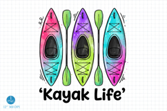 Kayak Life png, Sublimation designs Product Image 1