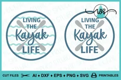 Kayak Logo SVG, Kayak Life SVG, Kayak Print, Kayak Paddles Product Image 2
