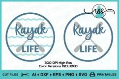 Kayak Logo SVG, Kayak Life SVG, Kayak Print, Kayak Paddles Product Image 12