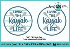 Kayak Logo SVG, Kayak Life SVG, Kayak Print, Kayak Paddles Product Image 11