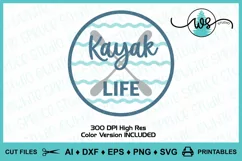 Kayak Logo SVG, Kayak Life SVG, Kayak Print, Kayak Paddles Product Image 14