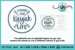 Kayak Logo SVG, Kayak Life SVG, Kayak Print, Kayak Paddles Product Image 4