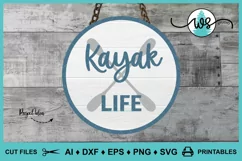 Kayak Logo SVG, Kayak Life SVG, Kayak Print, Kayak Paddles Product Image 15