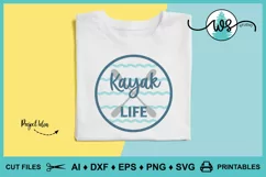 Kayak Logo SVG, Kayak Life SVG, Kayak Print, Kayak Paddles Product Image 6