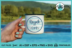 Kayak Logo SVG, Kayak Life SVG, Kayak Print, Kayak Paddles Product Image 7