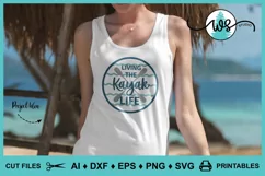 Kayak Logo SVG, Kayak Life SVG, Kayak Print, Kayak Paddles Product Image 1