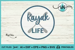 Kayak Logo SVG, Kayak Life SVG, Kayak Print, Kayak Paddles Product Image 20