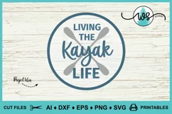 Kayak Logo SVG, Kayak Life SVG, Kayak Print, Kayak Paddles Product Image 9