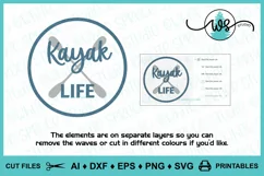 Kayak Logo SVG, Kayak Life SVG, Kayak Print, Kayak Paddles Product Image 13