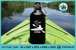 Kayak Logo SVG, Just a Girl, Kayak Silhouette, Woman Kayak Product Image 5