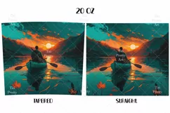 Kayak Tumbler Sublimation, Mens Tumbler Wrap, 20 oz tumbler wrap