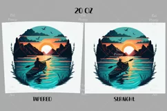 Kayak Tumbler Sublimation, Mens Tumbler Wrap, 20 oz tumbler wrap