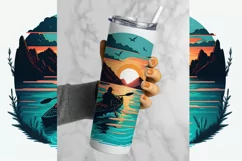 Kayak Tumbler Sublimation, Mens Tumbler Wrap, 20 oz tumbler wrap