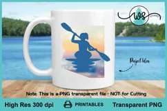 Kayak Woman Arizona Print, Kayak Sublimation, Kayak PNG Product Image 4