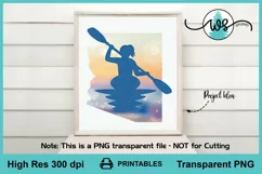 Kayak Woman Arizona Print, Kayak Sublimation, Kayak PNG Product Image 5