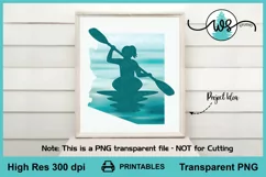 Kayak Woman Arizona Print, Kayak Sublimation, Kayak PNG Product Image 5