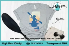 Kayak Woman Mississippi Print, Kayak Sublimation, Kayak PNG Product Image 3