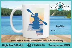 Kayak Woman Mississippi Print, Kayak Sublimation, Kayak PNG Product Image 4