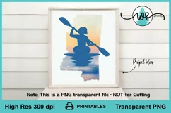 Kayak Woman Mississippi Print, Kayak Sublimation, Kayak PNG Product Image 5
