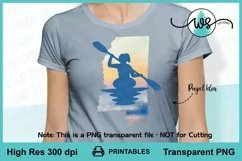 Kayak Woman Mississippi Print, Kayak Sublimation, Kayak PNG Product Image 7