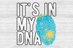 It's in my DNA Kazakhstan Flag Fingerprint PNG Sublimation Product Image 1