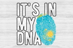 It's in my DNA Kazakhstan Flag Fingerprint PNG Sublimation Product Image 1