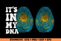 It's in my DNA Kazakhstan Flag Fingerprint Sublimation PNG Product Image 1